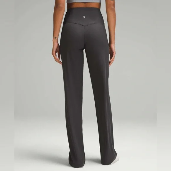 Lululemon Align Ribbed High-Rise Wide-Leg Pant *Tall Graphite Grey 36” Inseam